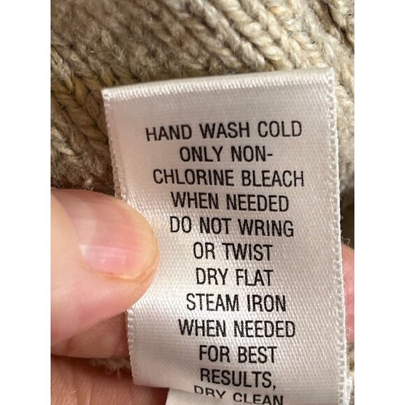 Cardinal Bird Silk Knit Sweater Tan XL Earthy Neutral Festive Embroidery Preppy - Picture 11 of 12